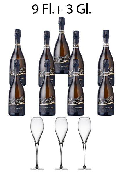 Prosecco Spumante (Sekt) DOC Extra Dry 0,75 Liter Fl. 11% vol.(19,39€/I)