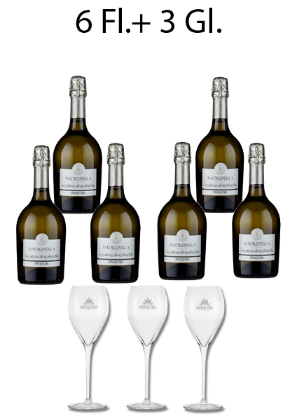 (24,32€/l) Madreperla Vino Spumante Bianco Brut (Sekt) 0,75 Liter Fl. 11% vol.